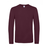 Triko s dlouhým rukávem B&C LSL Ultra - burgundy, XL