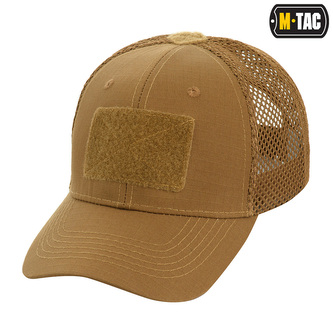 Kšiltovka M-Tac Mesh Flex Ripstop Baseball Velcro - coyote, L/XL