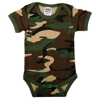 Dětské body s krátkým rukávem 101 Inc Romper - woodland, 68