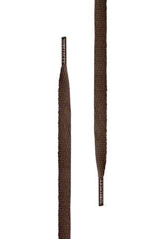 Tkaničky do bot Tubelaces Flat - hnědé, 140