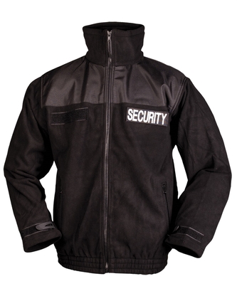 Bunda Mil-Tec Security Fleece - černá, XL