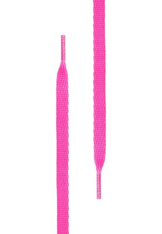 Tkaničky do bot Tubelaces Flat - růžové svítící, 90