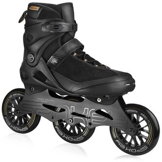 Spokey SHIFFTY PRO Kožené kolečkové brusle, černé, vel. 40