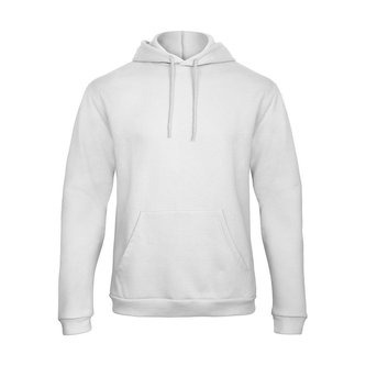 Mikina B&C Unida - bílá, 3XL