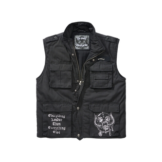 Vesta Brandit Motörhead Ranger Vest - černá, 4XL Vesta Brandit Motörhead Ranger Vest - černá, 4XL