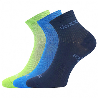 Ponožky dětské sportovní Voxx Bobbik 3 páry (modré, zelené, tmavě modré), 25-29