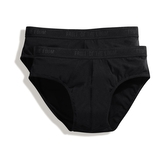 Slipy Fruit of the Loom Sport 2 ks - černé, XL