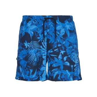 Plavky Urban Classics Pattern Flower - modré, M