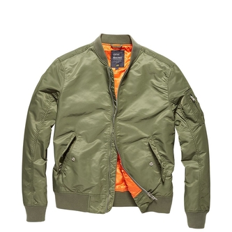 Bunda Vintage Industries Welder - světle olivová, S