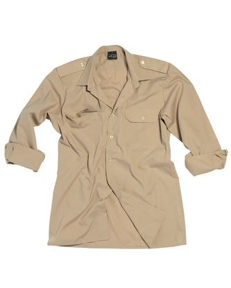 Košile Servis s dlouhým rukávem - khaki, 3XL