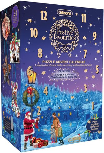 GIBSONS Puzzle Adventní kalendář na 24 dní: Sváteční oblíbenosti