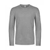 Triko s dlouhým rukávem B&C LSL Ultra - světle šedá, XL