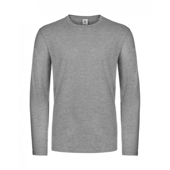 Triko s dlouhým rukávem B&C LSL Ultra - světle šedá, XL