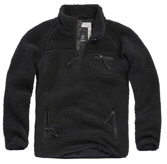 Bunda fleecová Brandit Teddyfleece Troyer - černá, 5XL Bunda fleecová Brandit Teddyfleece Troyer - černá, 5XL
