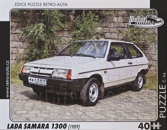 RETRO-AUTA Puzzle č.54 Lada Samara 1300 (1989) 40 dílků