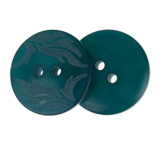 Knoflík - sada 3 ks - zelená - prům. 23 mm