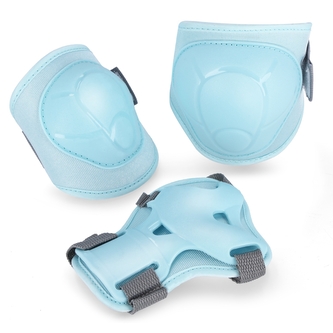 3-dílná sada dětských chráničů Spokey Buffer II - modrá, M