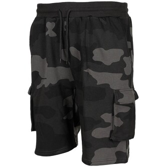 Kraťasy teplákové MFH Jogger - darkcamo, M