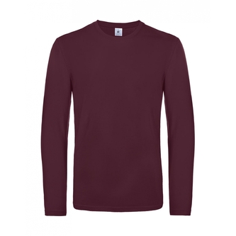 Triko s dlouhým rukávem B&C LSL Ultra - burgundy, L