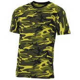 Triko s krátkým rukávem MFH Street - yellow-camo, XXL