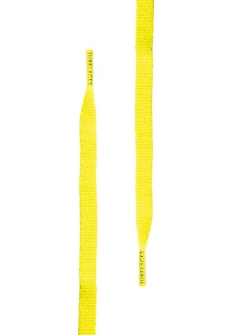 Tkaničky do bot Tubelaces Flat - žluté svítící, 90