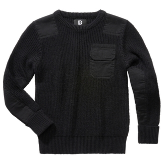 Svetr dětský Brandit Kids BW Pullover - černý, 170/176