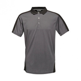 Kontrastní polokošile pánská Regatta Professional Coolweave - šedá-černá, M