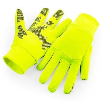 Rukavice Beechfield Softshell Sports Tech - žluté, L/XL