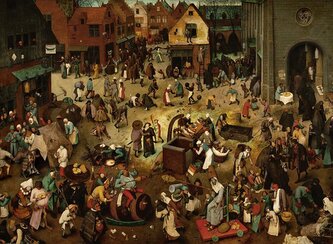 GRAFIKA Puzzle Boj mezi karnevalem a půstem 4000 dílků