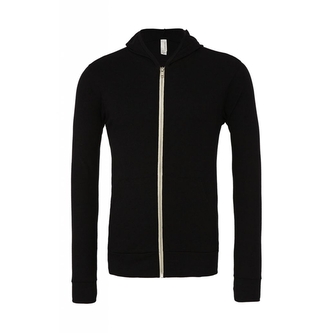 Mikina Bella Triblend Full-Zip Lightweight - černá, L