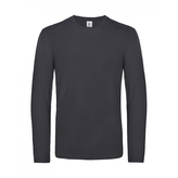 Triko s dlouhým rukávem B&C LSL Ultra - tmavě šedá, L