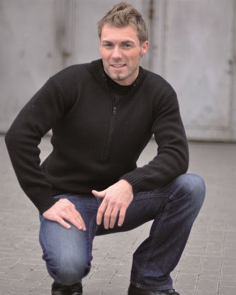 Švýcarský armádní svetr - černý, M