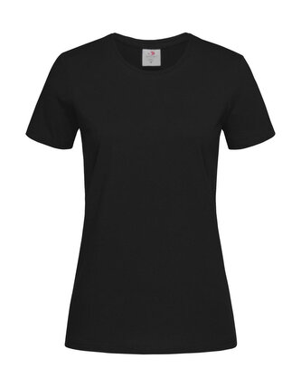 Tričko dámské Stedman Fitted s kulatým výstřihem - tmavě hnědé, S