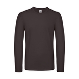 Triko s dlouhým rukávem B&C LSL - hnědé, 3XL