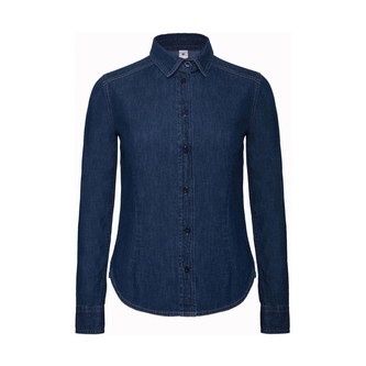 Košile dámská B&C Vision Denim - modrá, XL