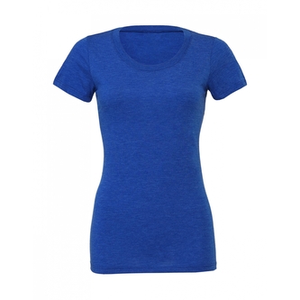 Tričko Bella Triblend Crew - modré, S