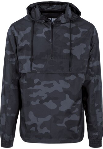 Bunda Urban Classics Pull Over Windbreaker - blackcamo, XL