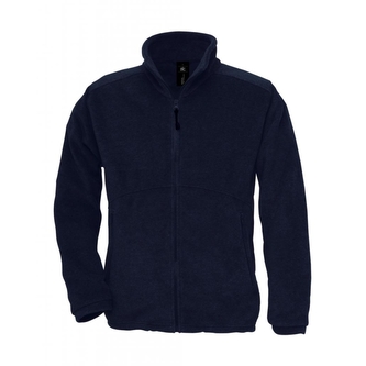 Fleecová mikina B&C Outdoor Full Zip - navy, L