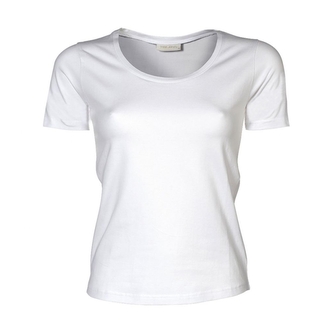 Triko dámské Tee Jays Stretch Tee - bílé, M