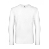 Triko s dlouhým rukávem B&C LSL Ultra - bílé, M