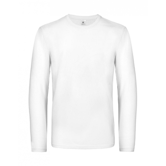 Triko s dlouhým rukávem B&C LSL Ultra - bílé, M