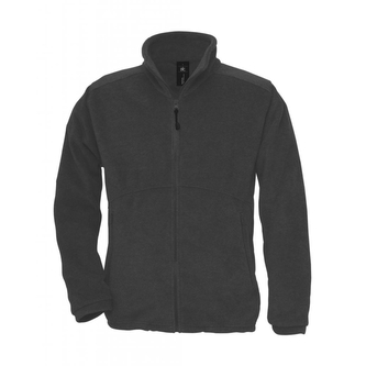 Fleecová mikina B&C Outdoor Full Zip - šedá, XL