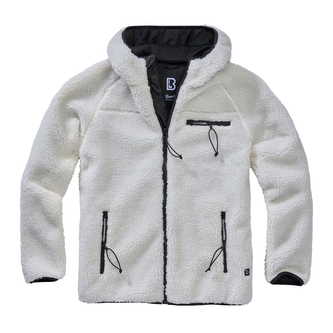 Bunda fleecová Brandit Teddyfleece Worker - bílá, M Bunda fleecová Brandit Teddyfleece Worker - bílá, M
