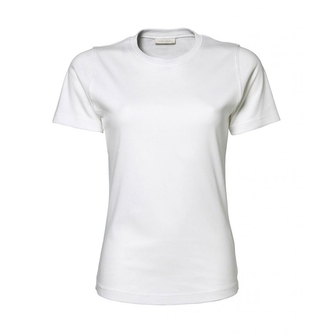 Triko dámské Tee Jays Interlock - bílé, 3XL