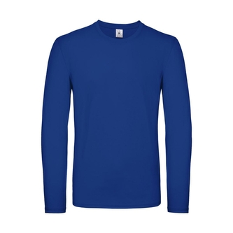 Triko s dlouhým rukávem B&C LSL - modré, 4XL