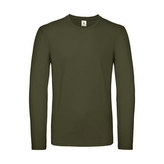 Triko s dlouhým rukávem B&C LSL - olivové, 3XL