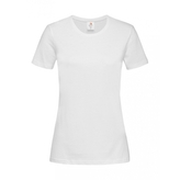 Tričko dámské Stedman Fitted s kulatým výstřihem - bílé, 3XL