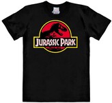 Pánské tričko Jurassic Park|Jurský park: Logo (L) černá bavlna