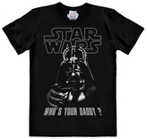 Pánské tričko Star Wars|Hvězdné Války: Darth Vader Who's Your Daddy? (XL) černá bavlna