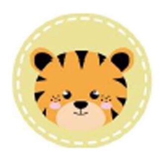 PROSTÍRÁNÍ DĚTSKÉ  KULATÉ 38 CM TYGR PLAST